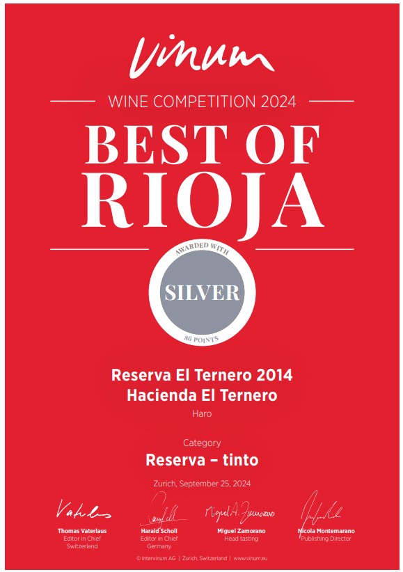 Hacienda el Ternero Reserva DOCa Rioja, 2014