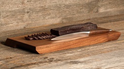 ​Sknife - Salsizmesser mit mit Walnuss-Brett
